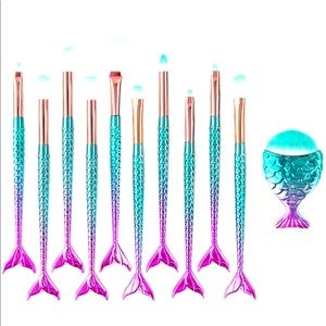 New Mermaid Makeup brushes set 11pcs